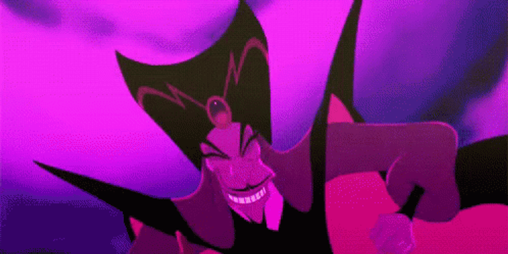 Evil Laugh Jafar Disney Aladdin GIF