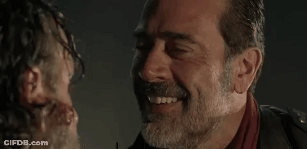 Evil Laugh Negan Walking Dead GIF
