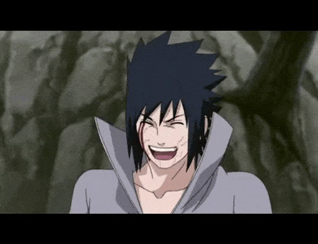 Evil Laugh Sasuke Uchiha GIF