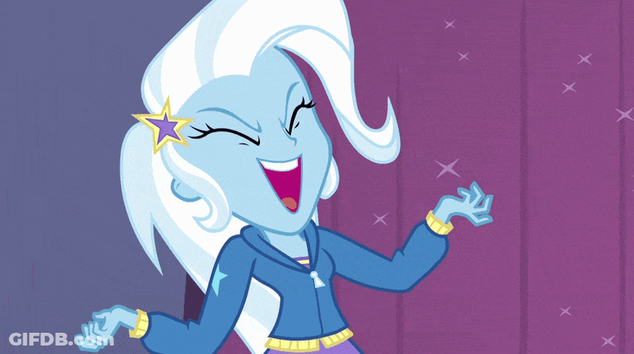 Evil Laugh Trixie Equestria Girls GIF