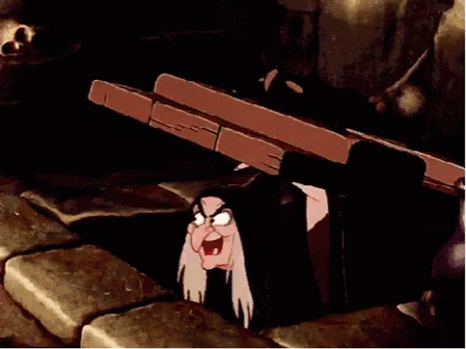Evil Laugh Witch Snow White GIF