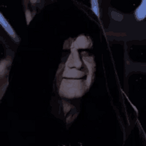 Evil Sheev Palpatine Laughing Star Wars GIF