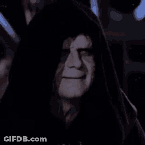 Evil Smile Sith Lord GIF