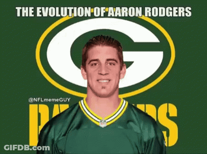 Evolution Of Aaron Rodgers Relax GIF