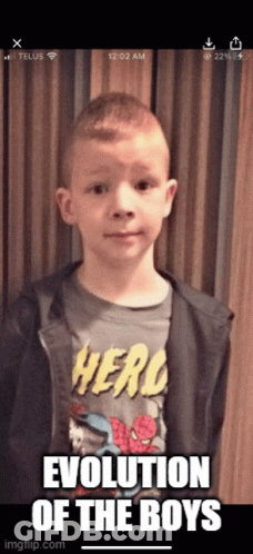 Evolution Of Boys GIF