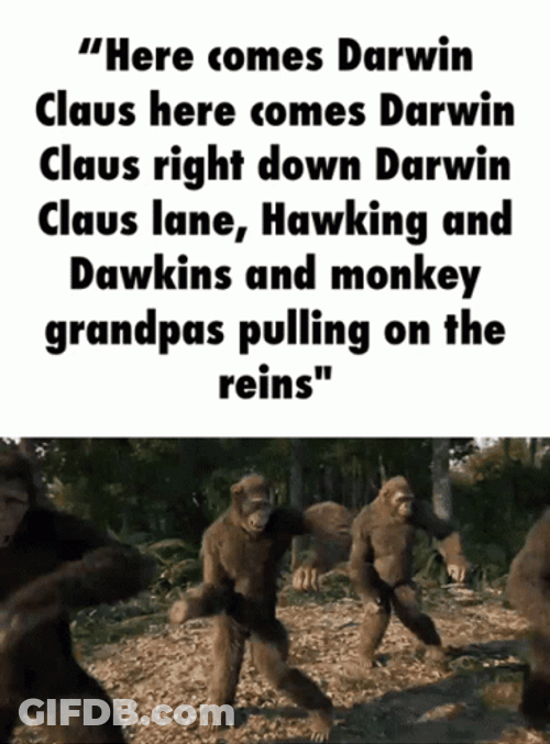 Evolution Theory Of Darwin And Hawking GIF