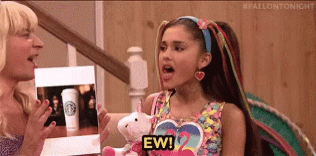 Ew Ariana Grande Jimmy Fallon GIF