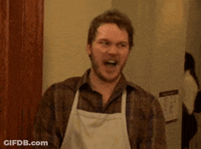 Ew Happy Chris Pratt Reaction GIF