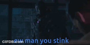 Ew Man You Stink Text GIF