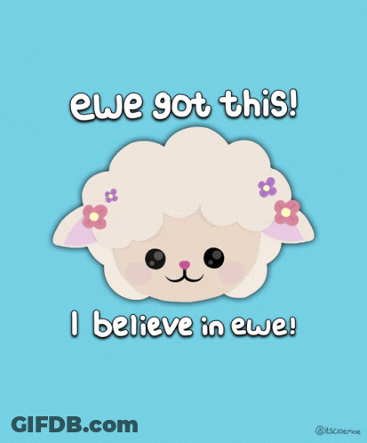 Ewe Got This I Believe In Ewe Sheep GIF