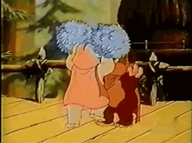 Ewok Cartoon With Pompoms GIF