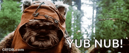 Ewok From Star Wars Yub Nub GIF