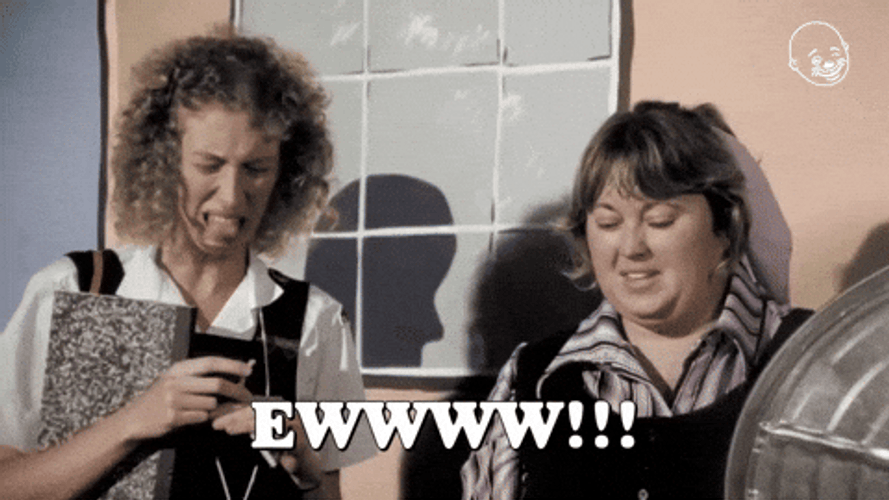 Ewwww Disgusted Couple Crumpled Face GIF