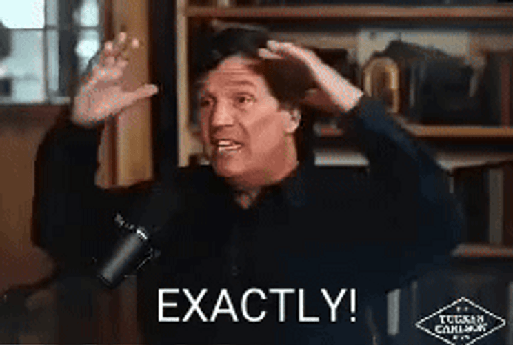 Exactly Tucker Carlson GIF
