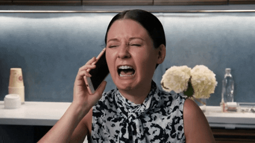 Exaggerated Dramatic Crying On Phone GIF