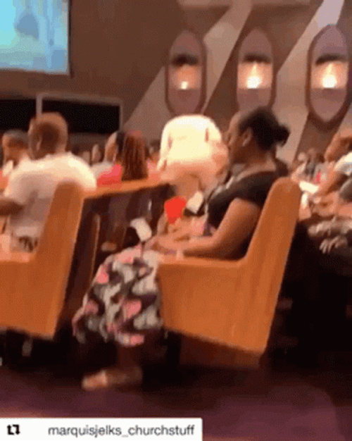 Exaggerated Praying Church Parishioner GIF