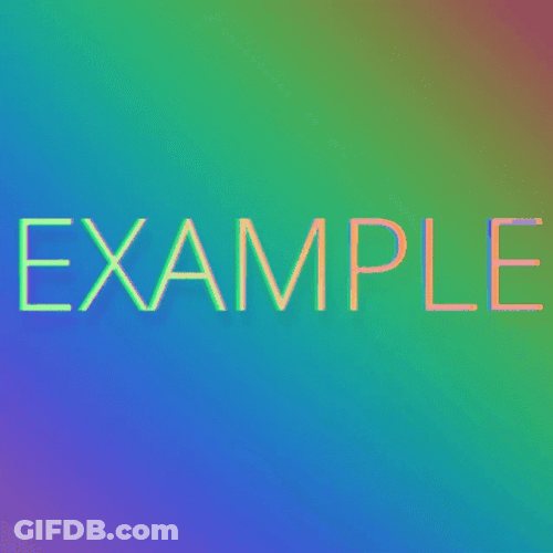 Example Rainbow Background GIF