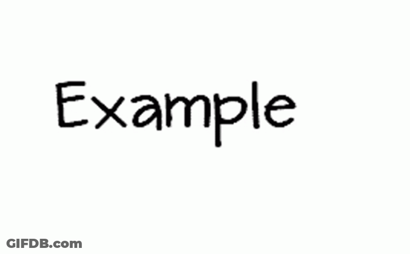 Example Text Animation GIF