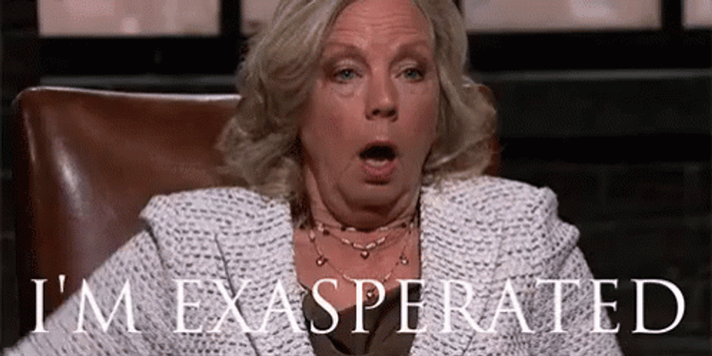 Exasperated Deborah Meaden GIF