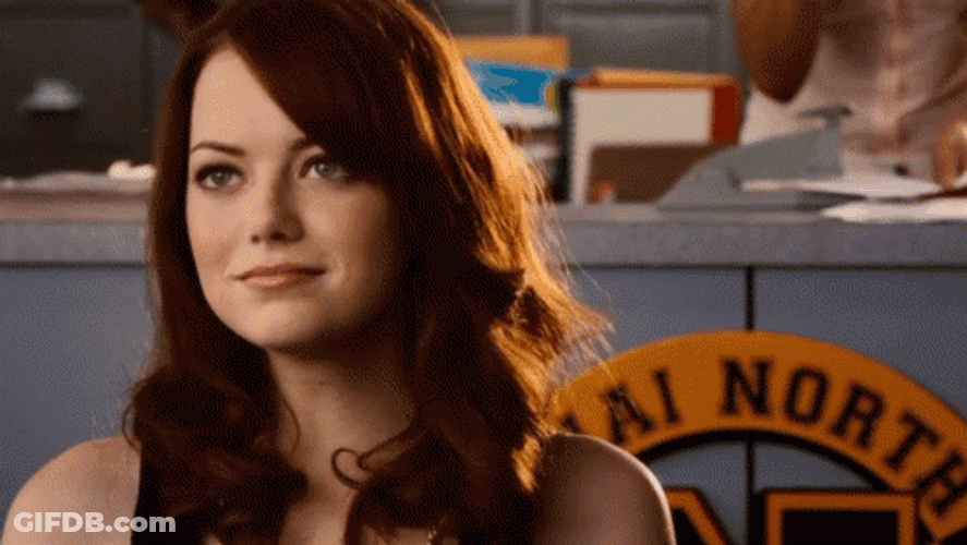 Exasperated Emma Stone GIF