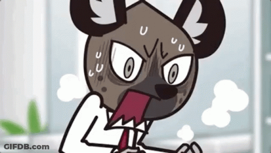 Exasperated Haida Aggretsuko Nervous GIF