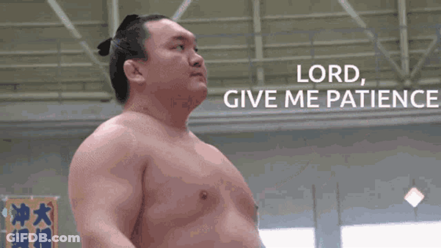 Exasperated Hakuhō Shō Give Me Patient GIF