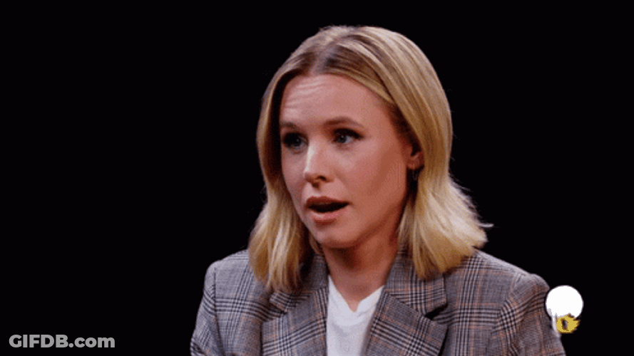 Exasperated Kristen Bell Eyeroll GIF