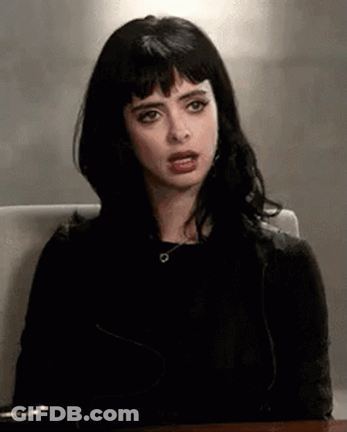 Exasperated Krysten Ritter GIF