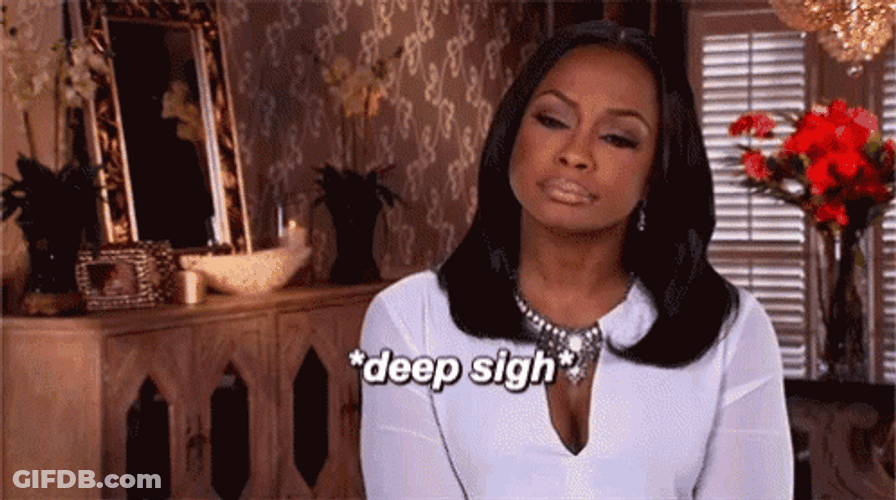 Exasperated Phaedra Parks Sigh GIF