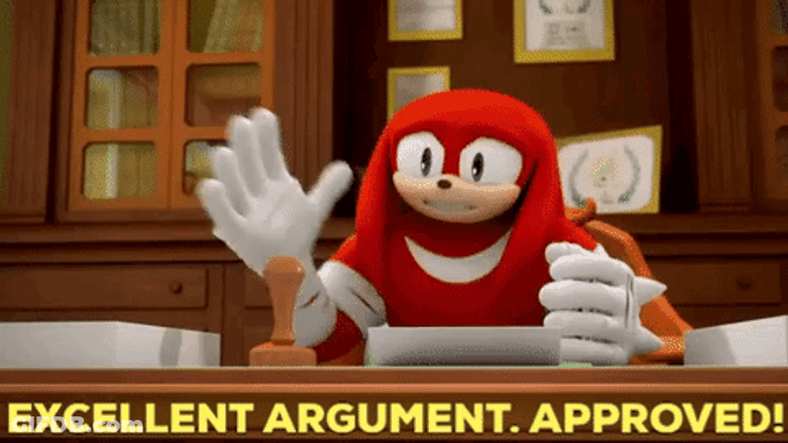 Excellent Argument Approved GIF