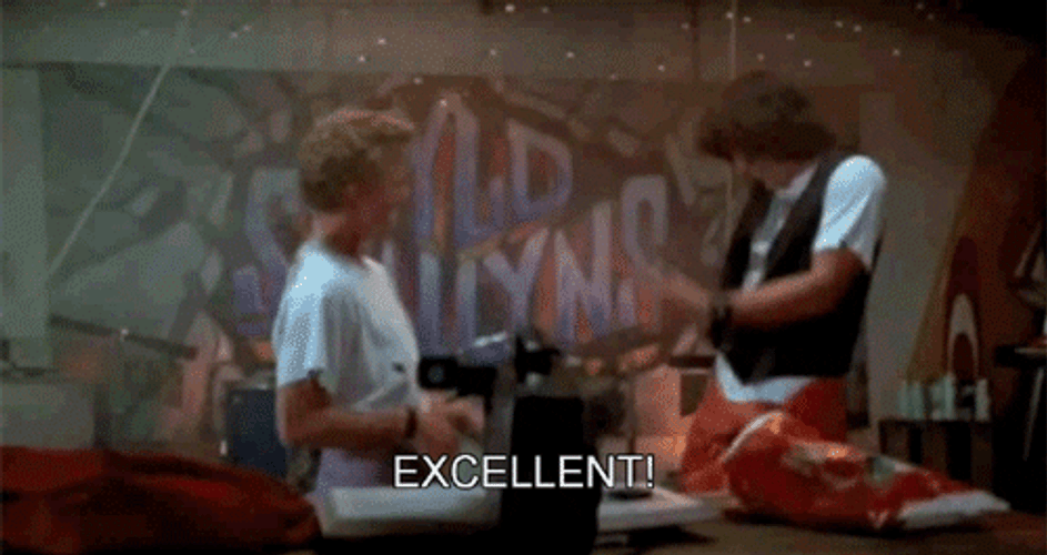 Excellent Guitar Bill And Ted GIF