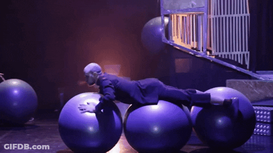 Exceptional Circus Ball Stunt GIF