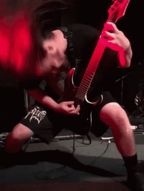 Excessive Headbang Metal Rock GIF