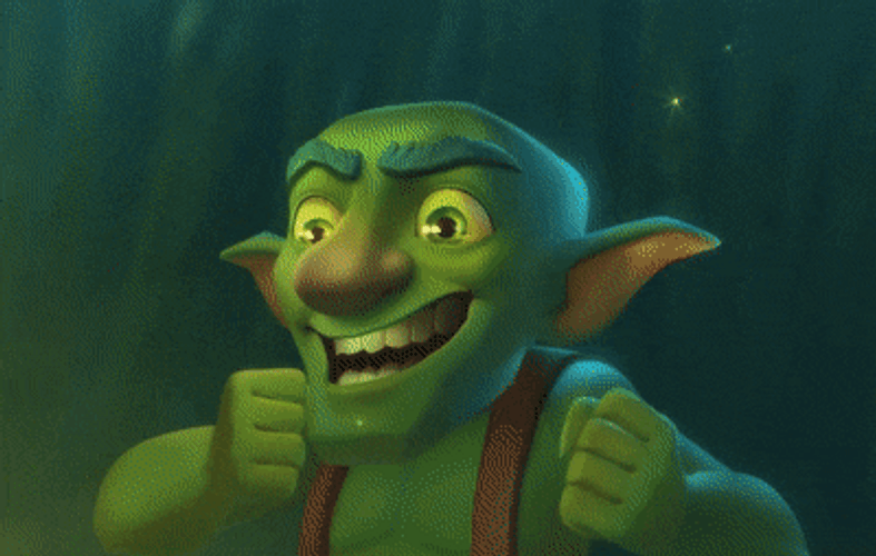 Excited And Satisfied Goblin GIF