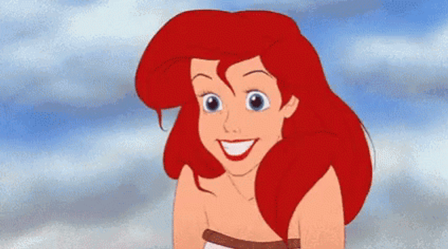 Excited Ariel GIF