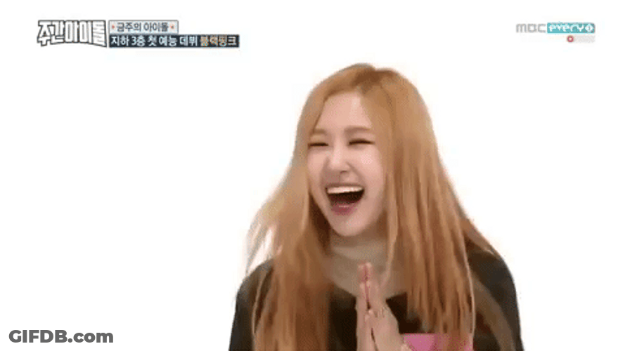 Excited Blackpink Rose GIF