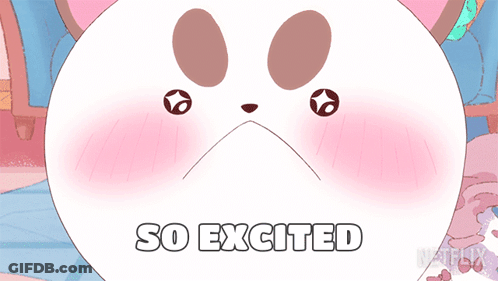 Excited Cartoon Face GIF