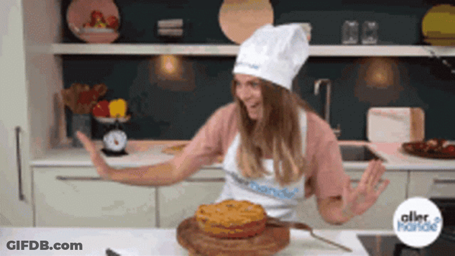 Excited Dance Baking GIF