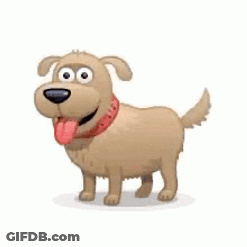 Excited Dog Emoji Jumping GIF