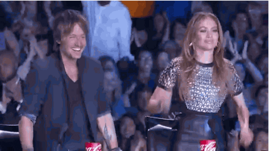 Excited Drumroll Jennifer Lopez GIF