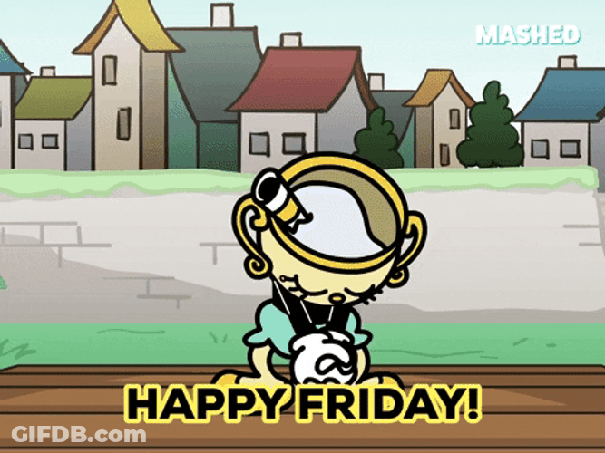 Excited Girl Friday Vibes GIF