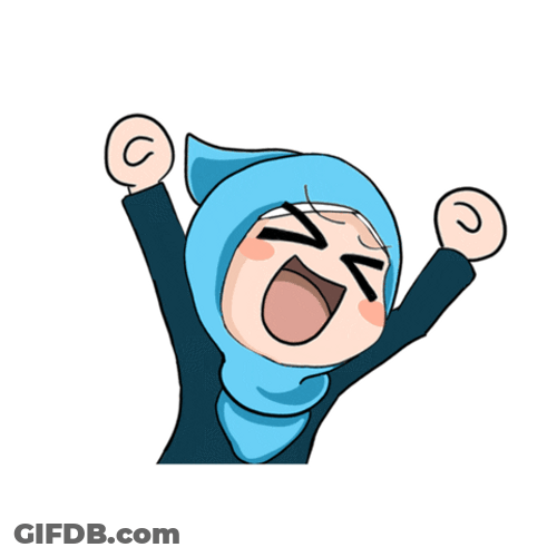 Excited Hooded Chibi Rejoicing GIF
