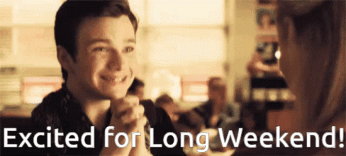 Excited Kurt Hummel Almost The Weekend GIF