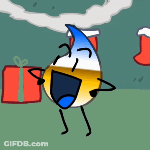 Excited Laughing Gradient Droplet GIF