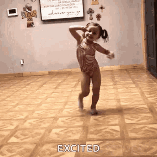 Excited Little Girl GIF