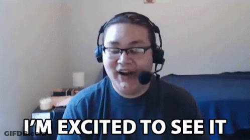 Excited Man With Headphones And Glasses GIF