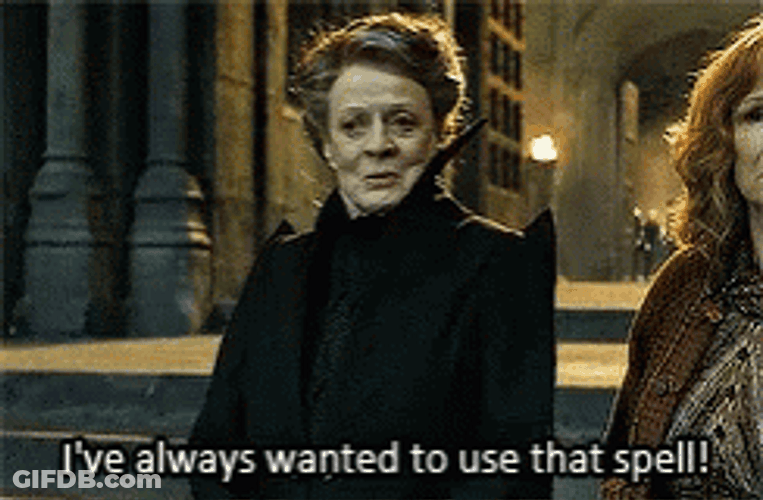 Excited Minerva McGonagall Thrilled Expression GIF