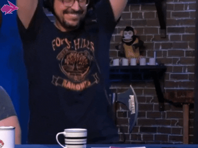 Excited Nerd Youtuber Celebrating GIF