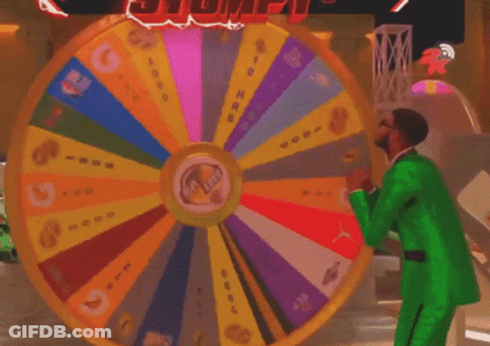 Excited On Spinning Wheel GIF