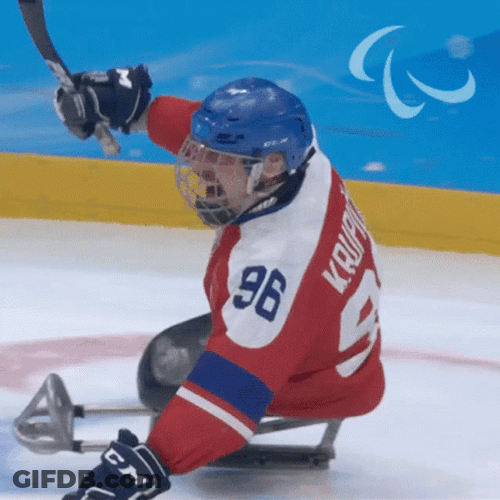 Excited Para Ice Hockey GIF